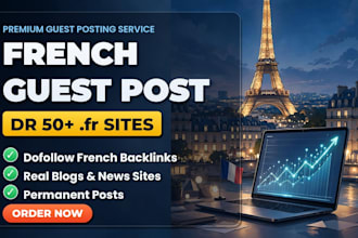 do french guest post with dofollow backlinks on high DR blogs