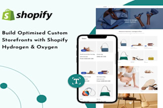 build shopify hydrogen headless storefront with react oxygenpro