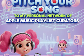 pitch your song to my personal network of apple music playlist curators