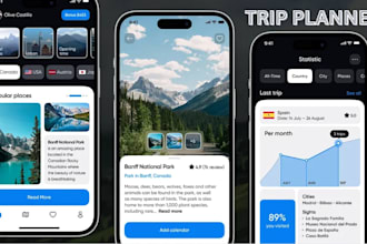 develop advanced travel booking app, ai trip planner app, city tourism app