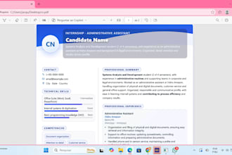 create a modern professional CV that gets interviews