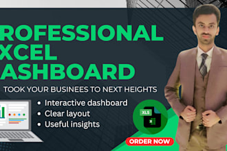 create a professional excel dashboard for sales and finance