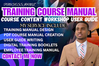 write design pdf training course manual course content workshop user guide