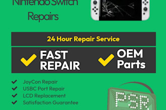 repair your large shipments of nintendo switch game consoles