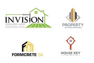 design real estate construction property realtor logo