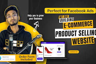 build e commerce website product selling landing page website