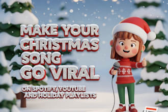 make your christmas song go viral on spotify, youtube and holiday playlists