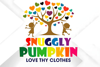 do kids, baby, bounce house, children, day care and kids candy logo design
