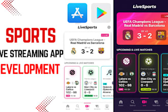 develop sports streaming app, game streaming app, live stream app, twitch app