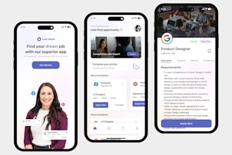 develop job portal app, recruitment app, job finder app