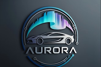design a sporty high performance car logo design in 1 day