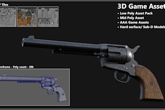 create 3d assets for games, vfx and animation