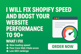 fix shopify speed and boost your website performance to 90 plus