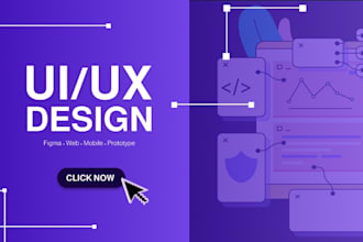 design modern, responsive UI UX for your mobile or web app