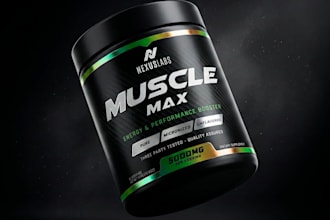design premium supplement label and sports nutrition packaging