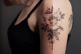 create a cover up or makeover your tattoo design