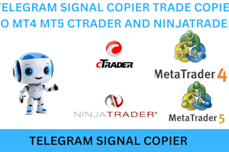 create telegram signal copier trade copier to mt4 mt5 ctrader and ninjatrader