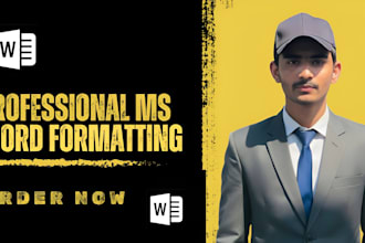 design or format your ms word resume, thesis, assignment, book professionally