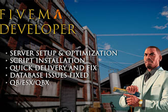 develop custom fivem scripts for your esx or qbcore server