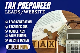 tax preparation leads income tax leads tax website finance leads tax leads