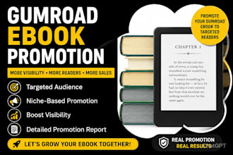 do gumroad book promotion, book marketing and digital product promotion