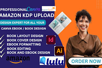 format, edit and publish print book, manuscript, kindle ebook for kdp upload