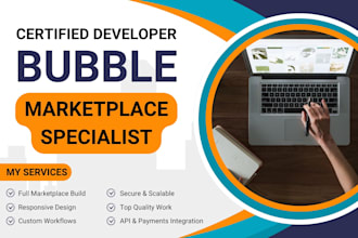 develop marketplace in bubble, mvp bubble developer