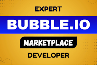 develop marketplace in bubble, mvp bubble developer