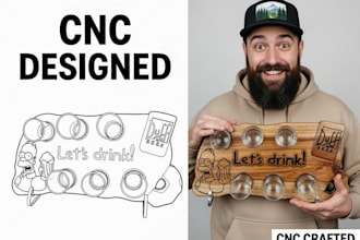 design, prepare cnc plan and produce custom cnc parts from your idea