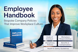 design employee handbook workbook company profile training manual and journal