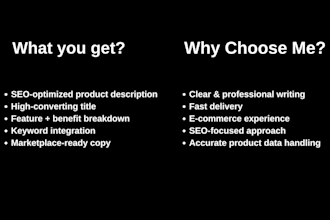 organize your data and manage product listings