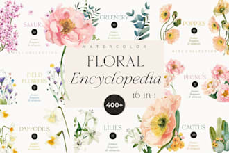 do logo for floral minimalist line art hand drawn shop