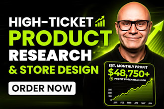 build high ticket dropshipping store do high ticket winning product research fba