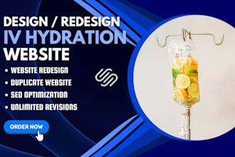 design iv hydration website iv therapy website iv hydration spa medical website
