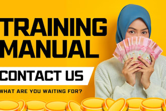 write product user manual, course manual, software user manual, training manuals