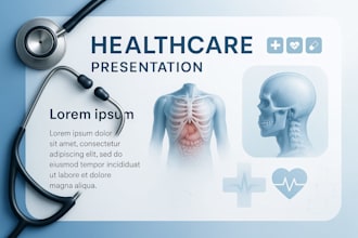 design medical powerpoint presentation for healthcare, nursing and fitness