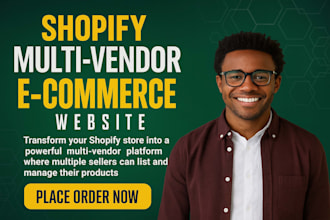 create shopify dropshipping multi vendor marketplace store ecommerce website