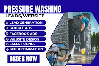 pressure washing leads cleaning leads washing logo pressure cleaning google ads