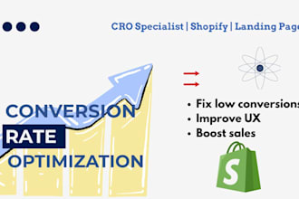 optimize ecommerce website shopify store conversion rate with expert cro