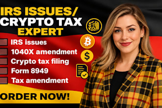 fix irs letter issues tax amendment form 1040x, crypto tax filing with form 8949