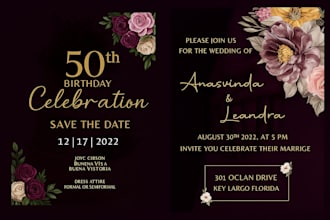 design wedding website, wedding invitation card, birthday invitation, invitation