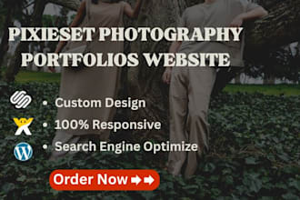 design an attractive pixieset website, photography website redesign, squarespace