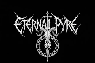 design a ritualistic black metal logo