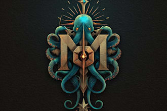 design a unique and detailed fantasy logo