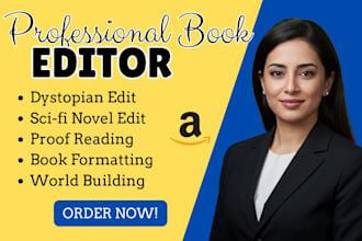 edit dystopian scifi novel with proofreading and worldbuilding feedback