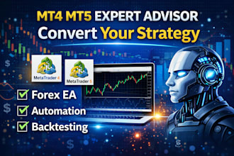 code your trading strategy into mt4, mt5 expert advisor