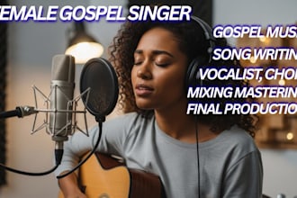 be your female   singer, gospel singer, gospel pop, music producer, ghostwriter