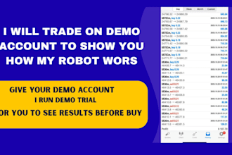 show you how my mt4 forex robot performs on your demo account