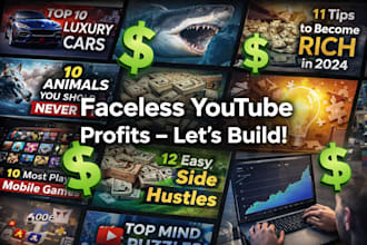 create and manage profitable faceless youtube automation channels with videos