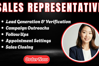 be sales closer sales rep b2b sales agent linkedin outreach expert